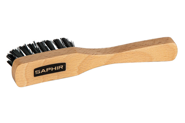Saphir Mud Remover Brush - 6 inch hard hout lange steel - borstel