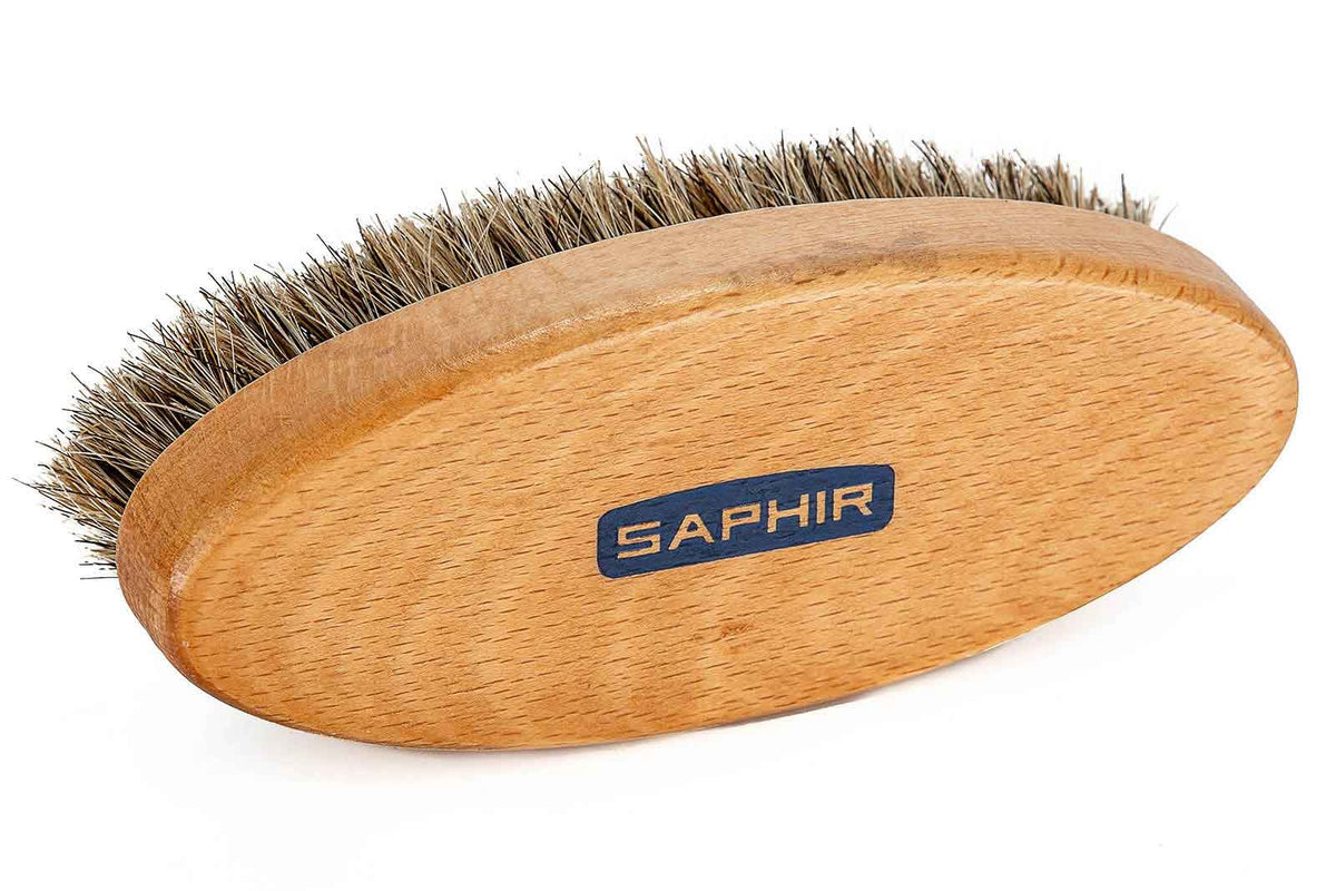 Natural Horsehair Brush - Oval - Saphir Beauté Du Cuir - Bootblack