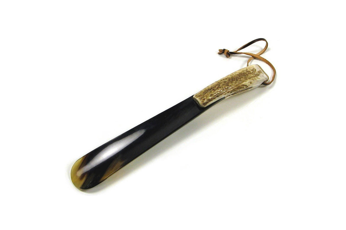 Abbeyhorn-Shoehorn-with-Stag-Handle-230mm