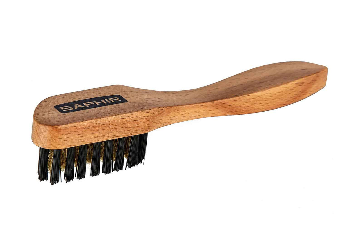 Brass Suede Brush - Saphir Beauté Du Cuir - Bootblack